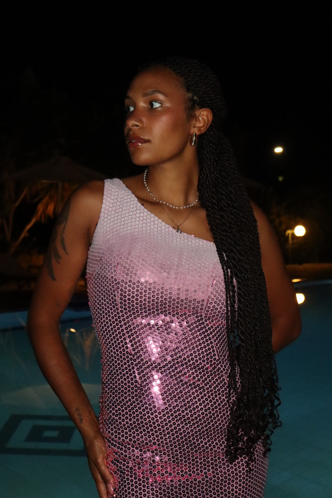 Moschino long ombre sequin gown Spring/Summer 2000 size XS