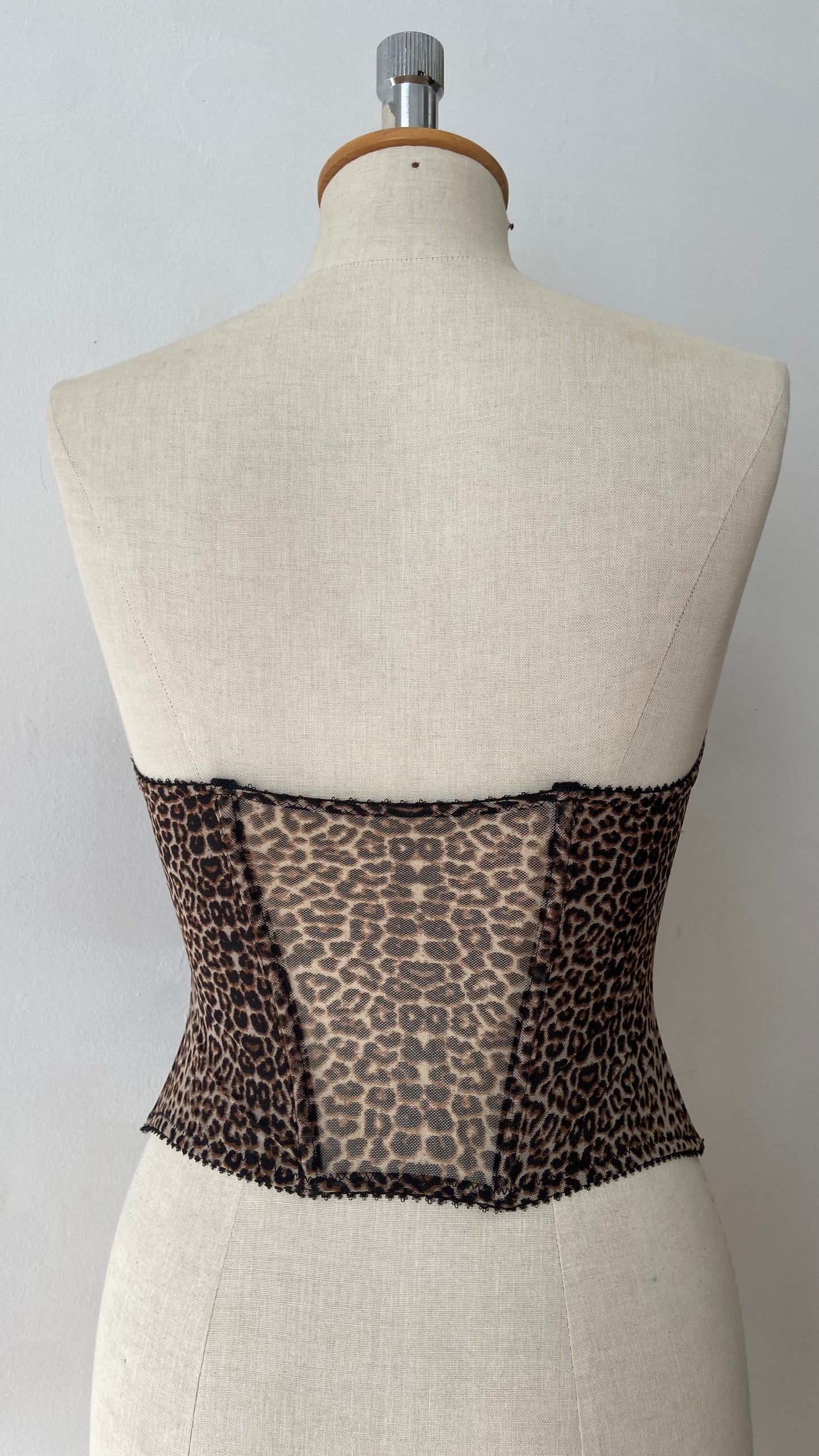 Y2K leopard bustier size XS - A cup