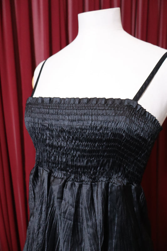 Satin mini dress, size S - M