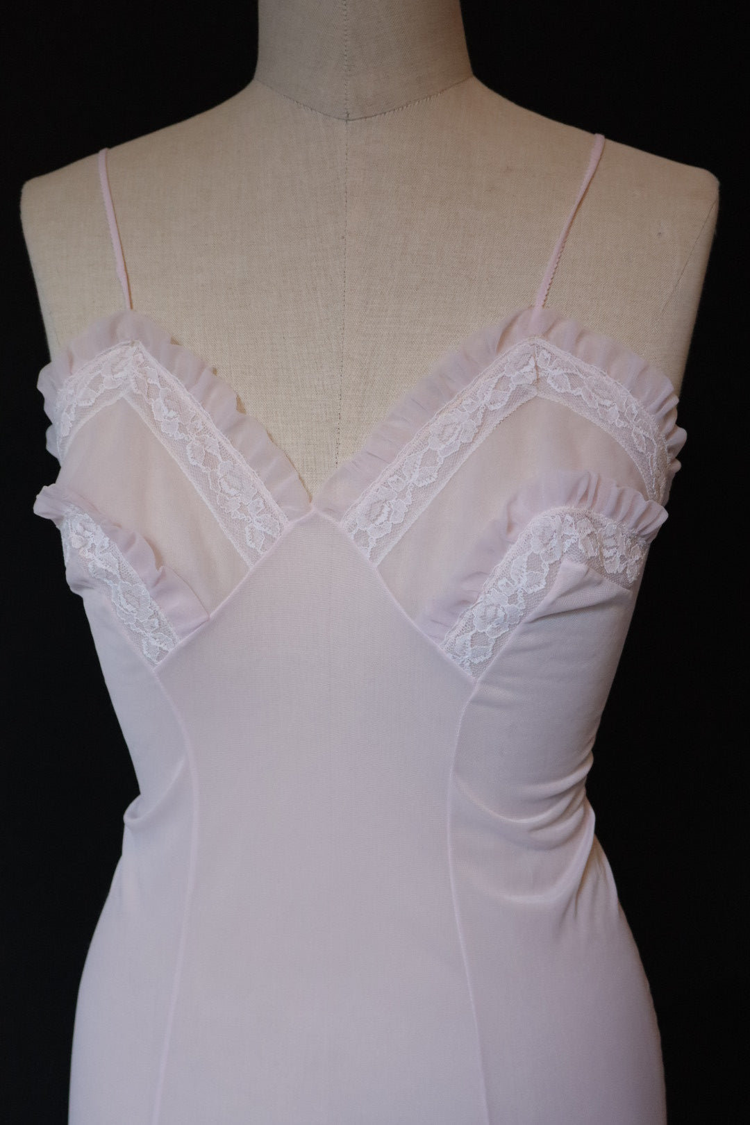 1950’s slipdress with ruffles size L
