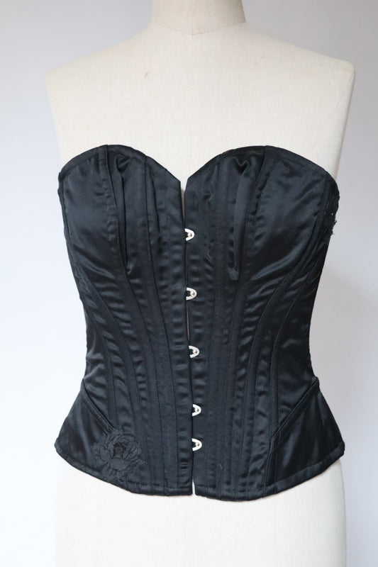 Black Cadolle corset with lace details size S