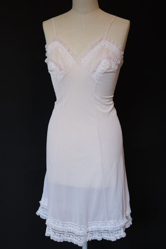 1950’s slipdress with ruffles size L