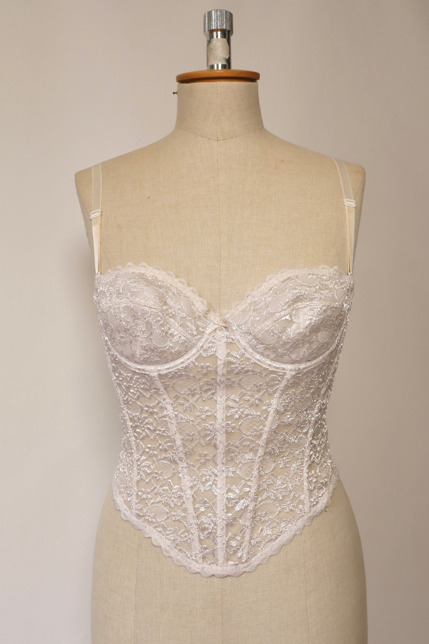 White lace bustier size eu75b / fr90b / us34b