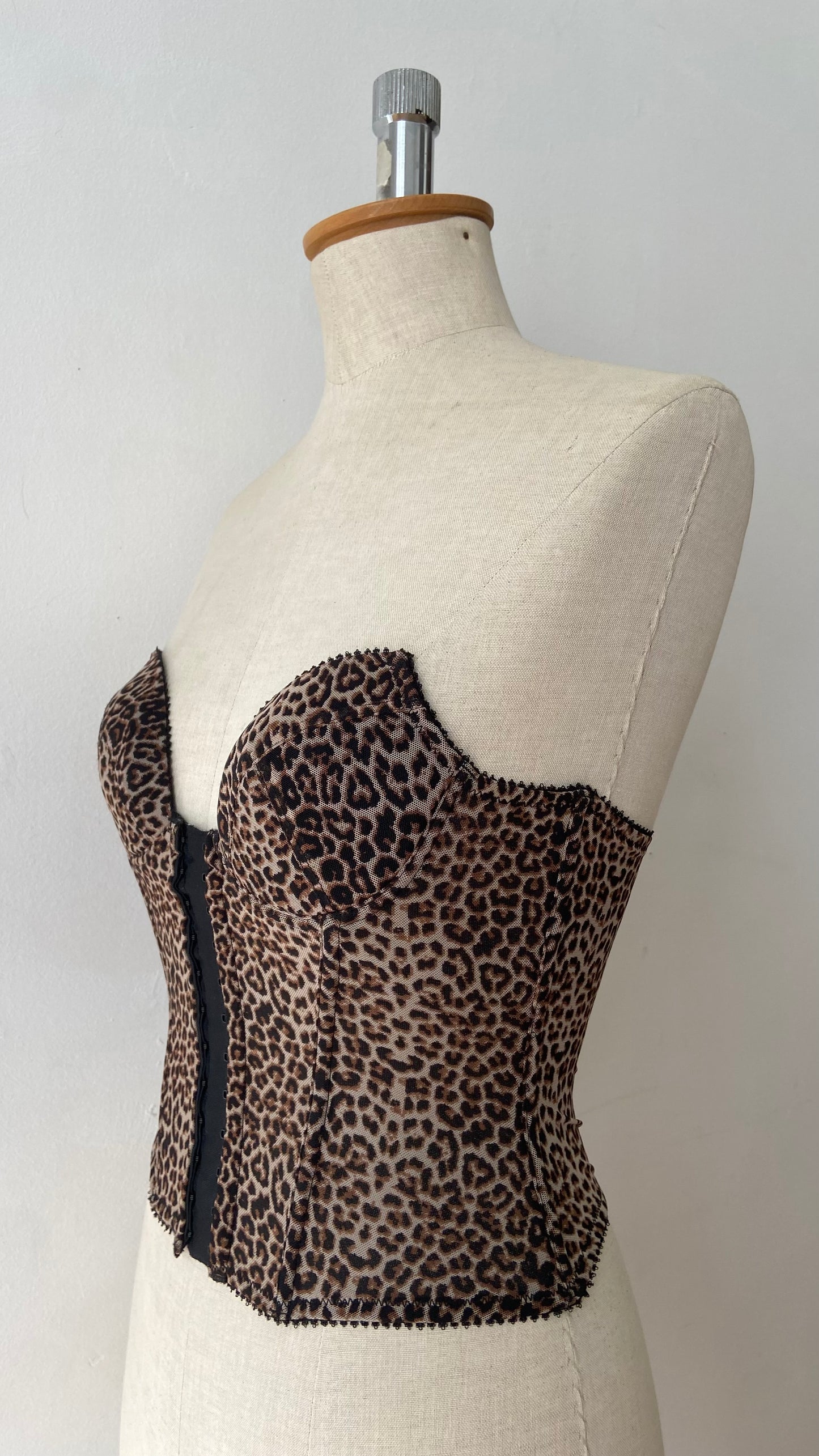 Y2K leopard bustier size XS - A cup