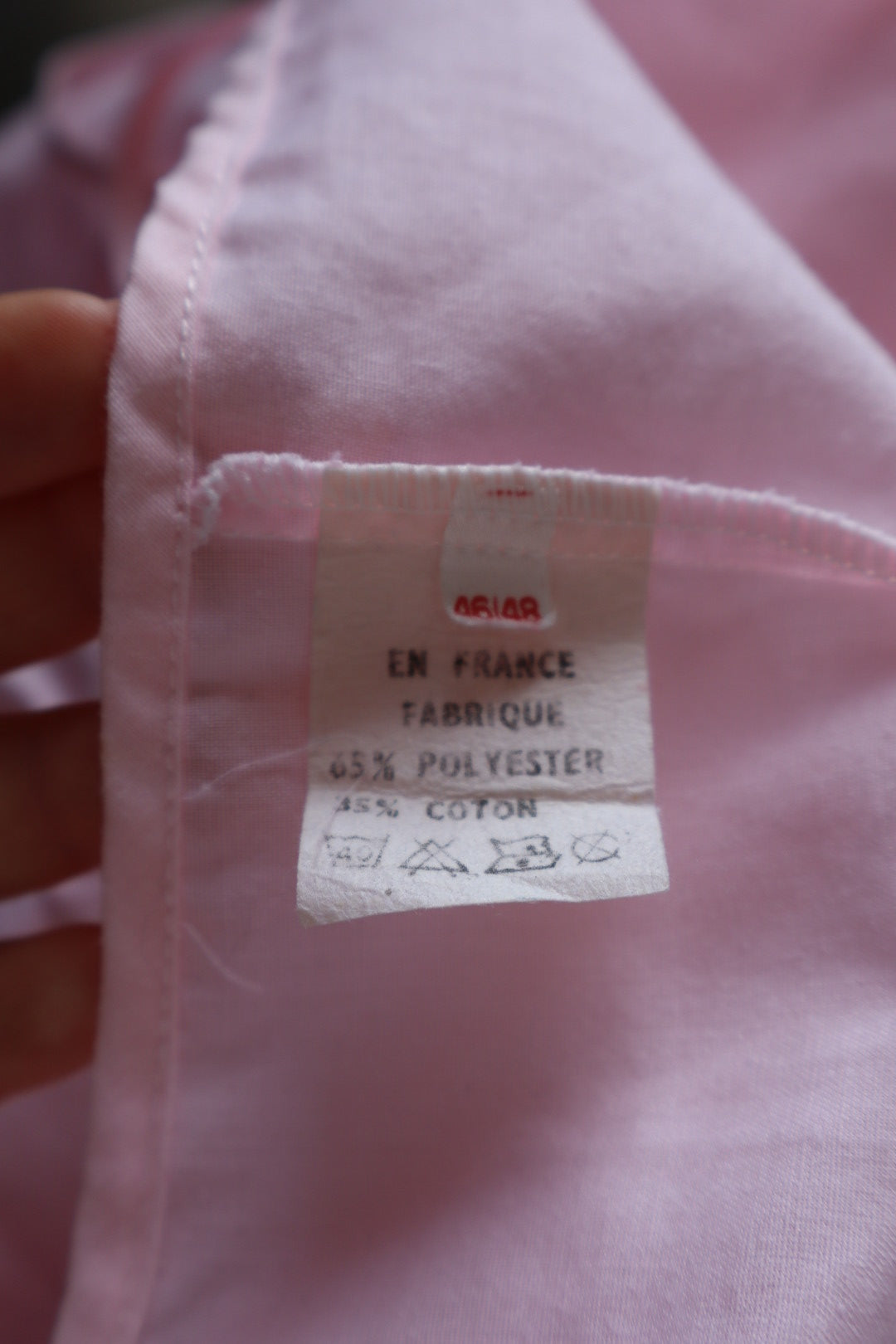 Pink & white laced up top size XL
