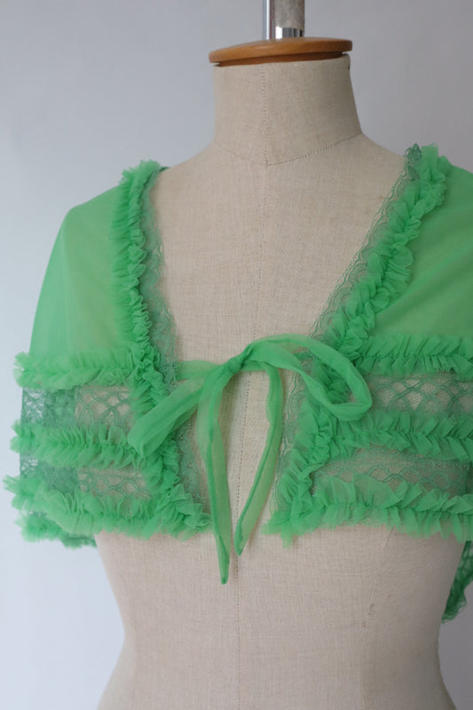 1950’s Italian deadstock lingerie cape - taille unique