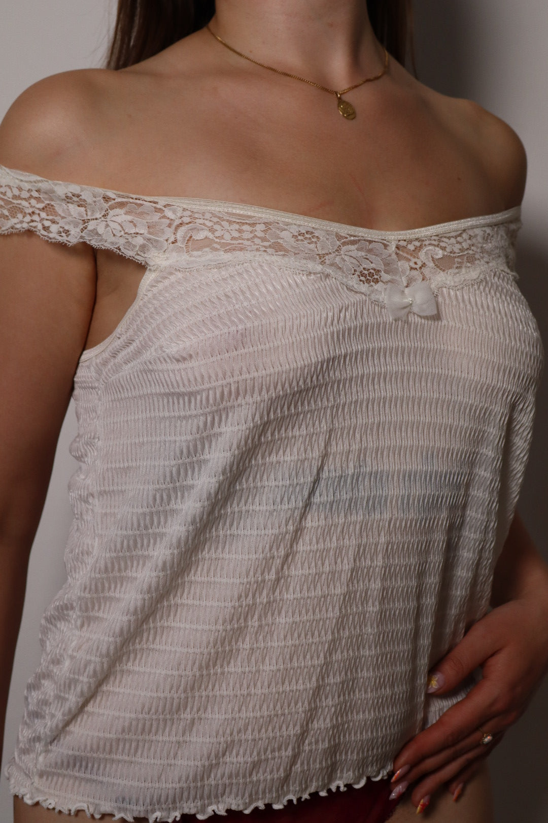 1970’s lingerie top made in Italy size M / L