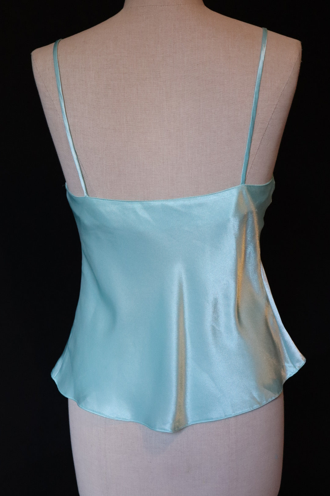 Sky blue satin cami top size M