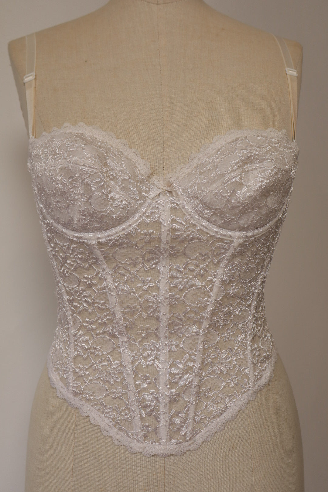 White lace bustier size eu75b / fr90b / us34b