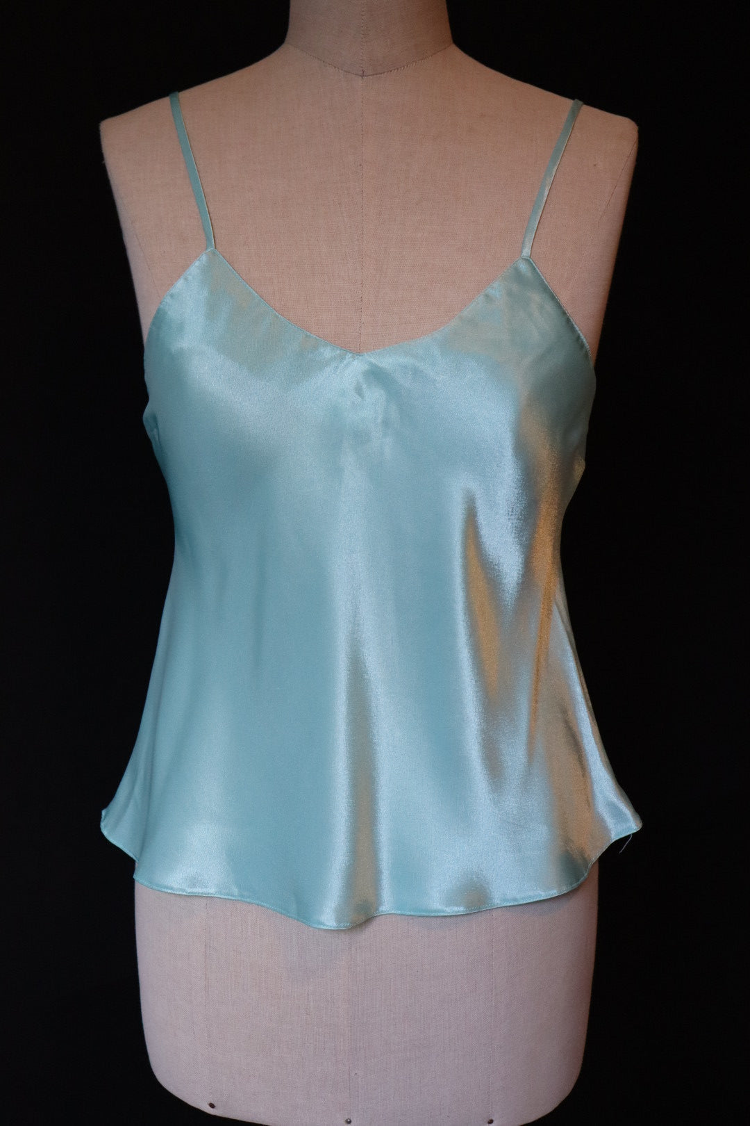 Sky blue satin cami top size M