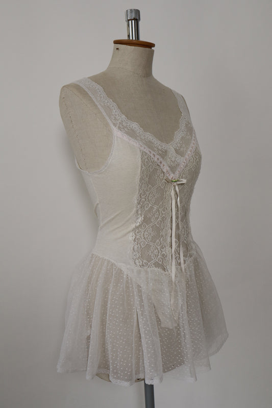 1960’s body slipdress ballerina style size large by Lily Of France