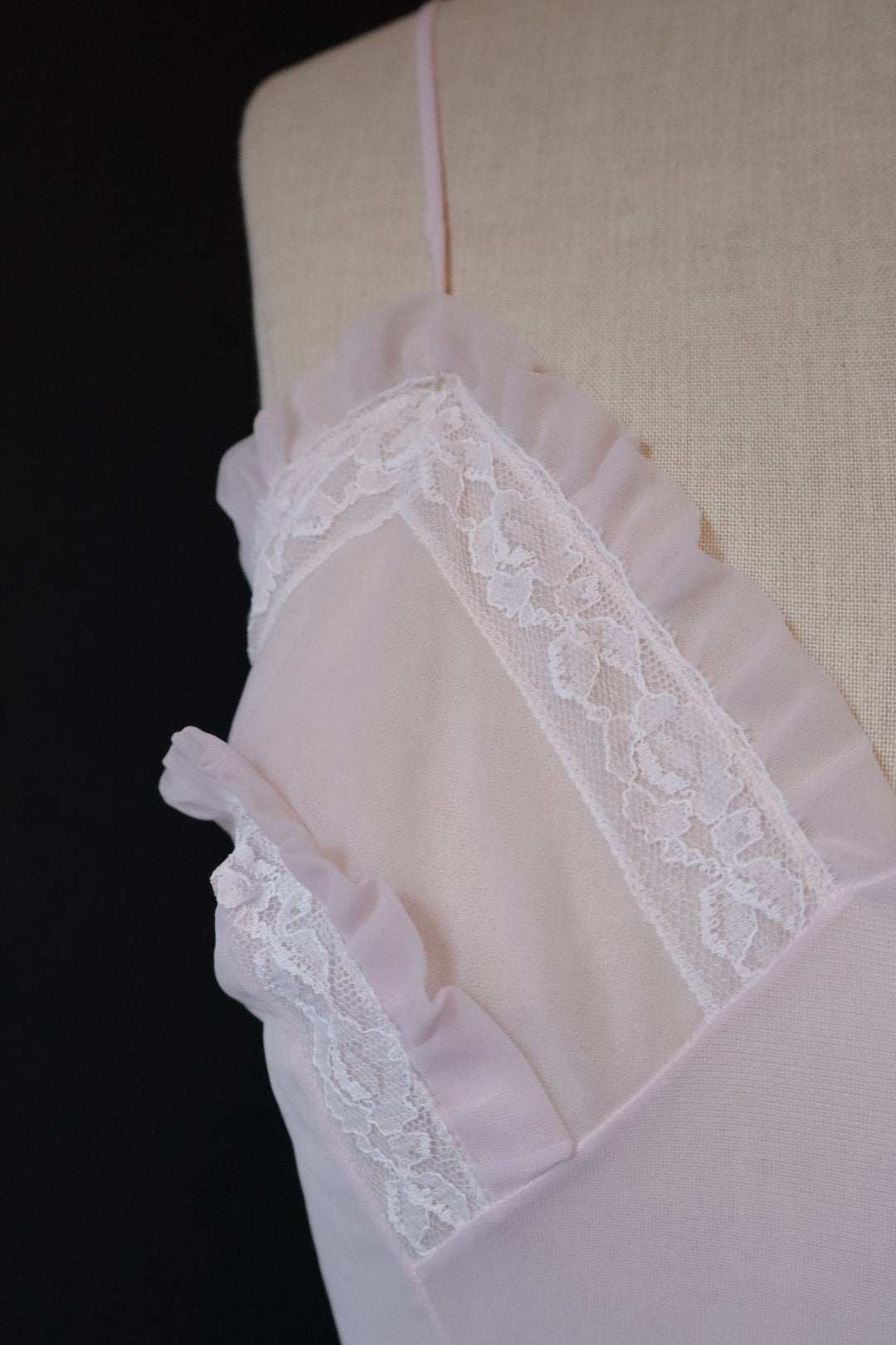 1950’s slipdress with ruffles size L