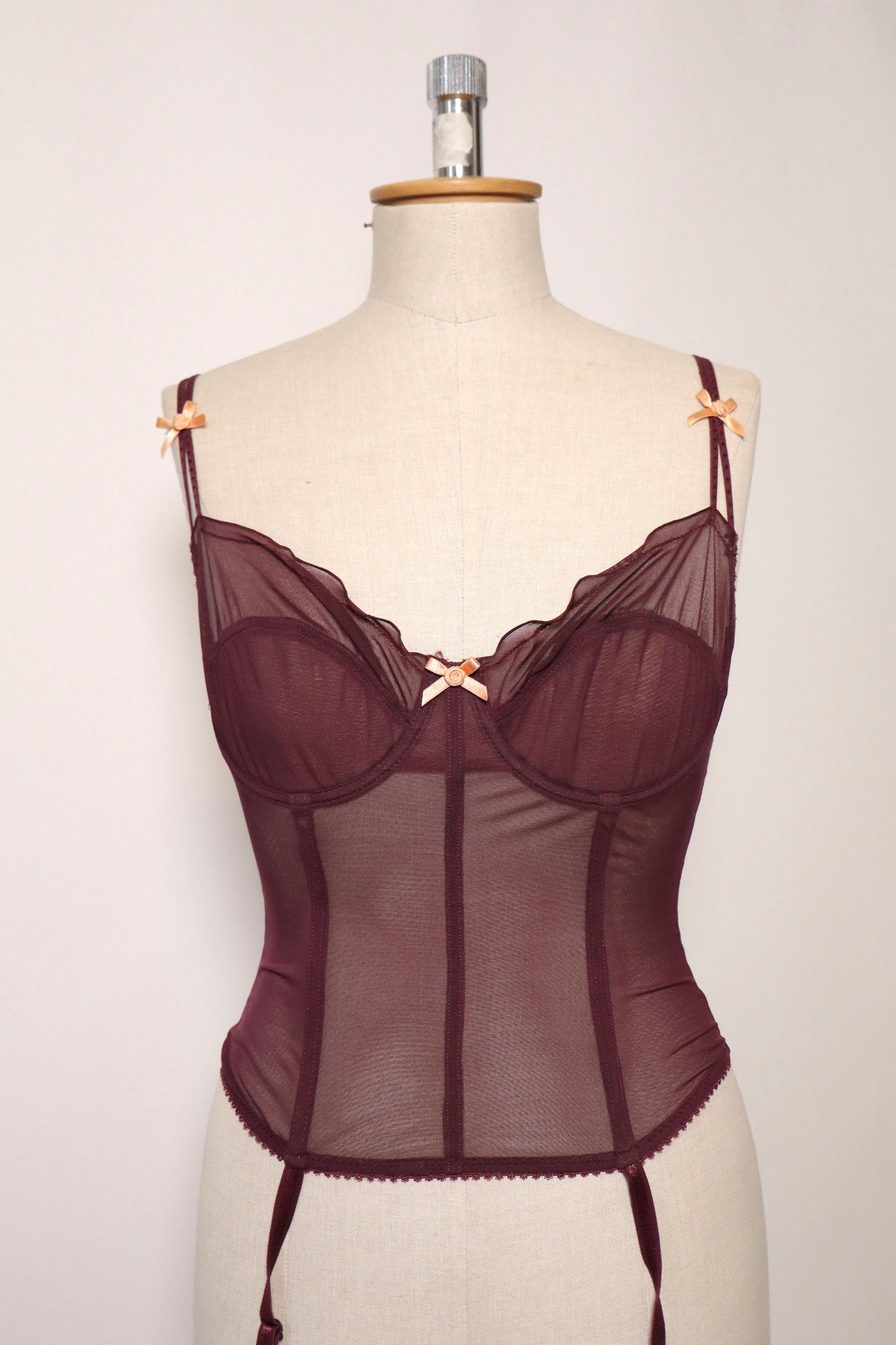 Aubergine see trough bustier size EU75C / FR90C / US34C