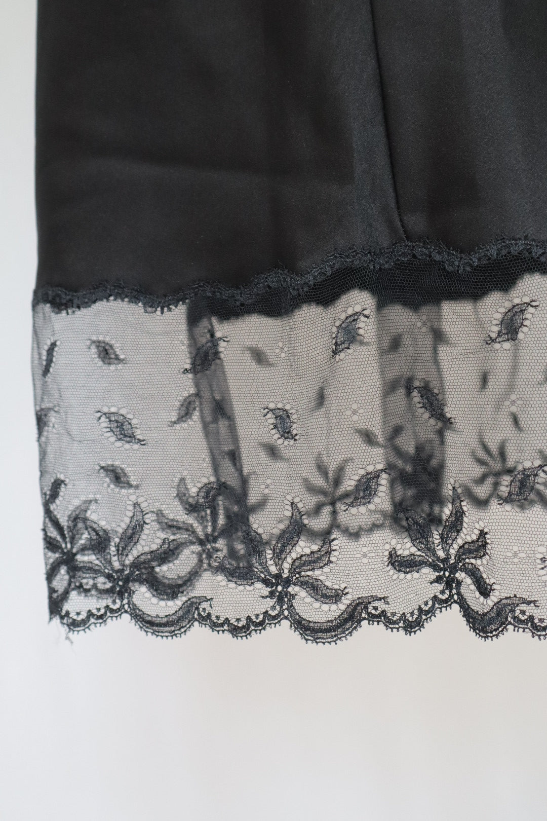 Christian Dior black slipdress with lace details size Large / extra large