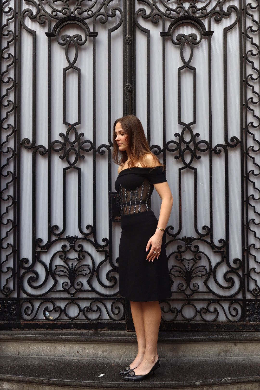 Versus Versace fall/winter 2011 runway corset dress - as seen in Vogue runway (size S)