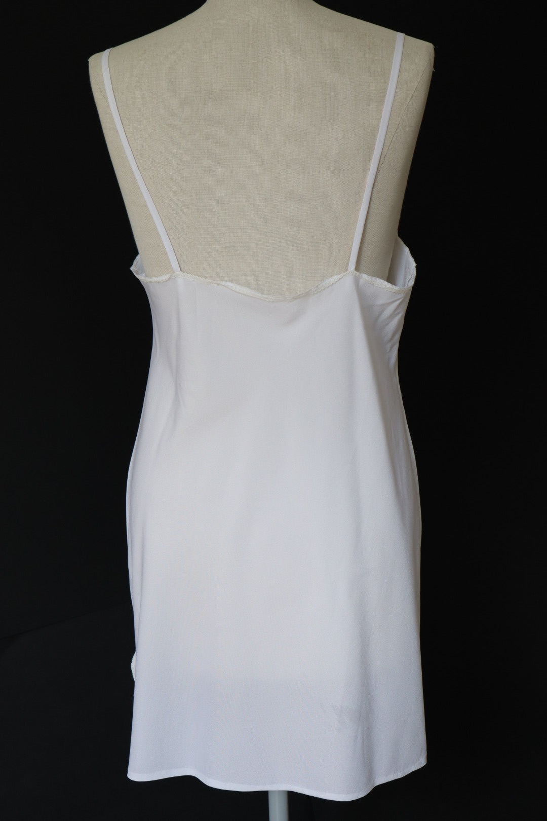 Christian Dior white slipdress with lace details size medium