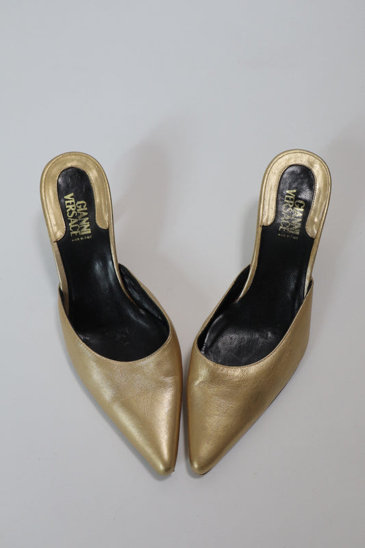 Gold 1990’s Gianni Versace heels size eu35.5 / us5 (also fits for a size 36)