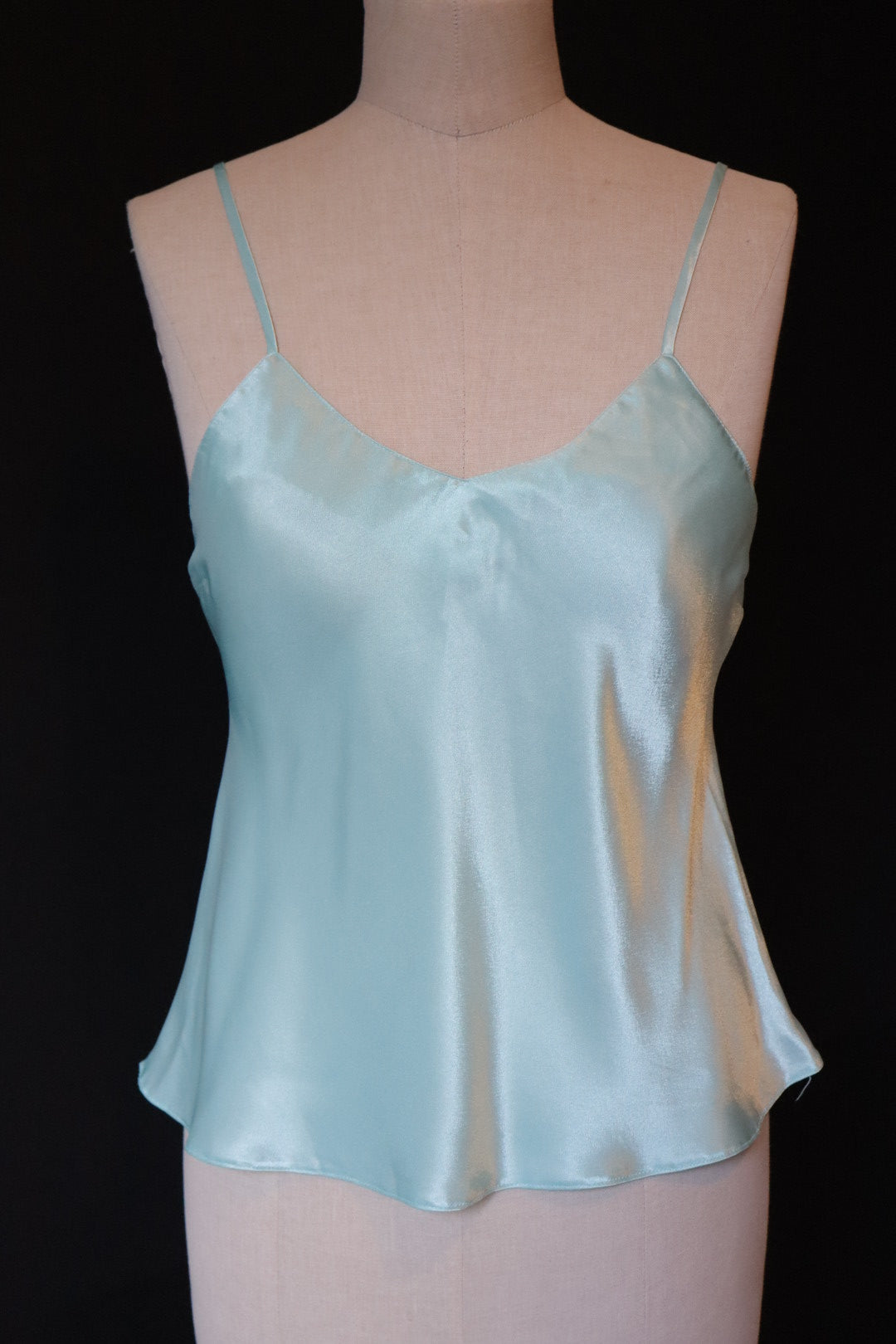 Sky blue satin cami top size M