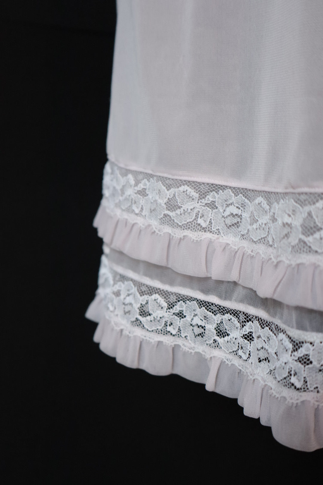 1950’s slipdress with ruffles size L