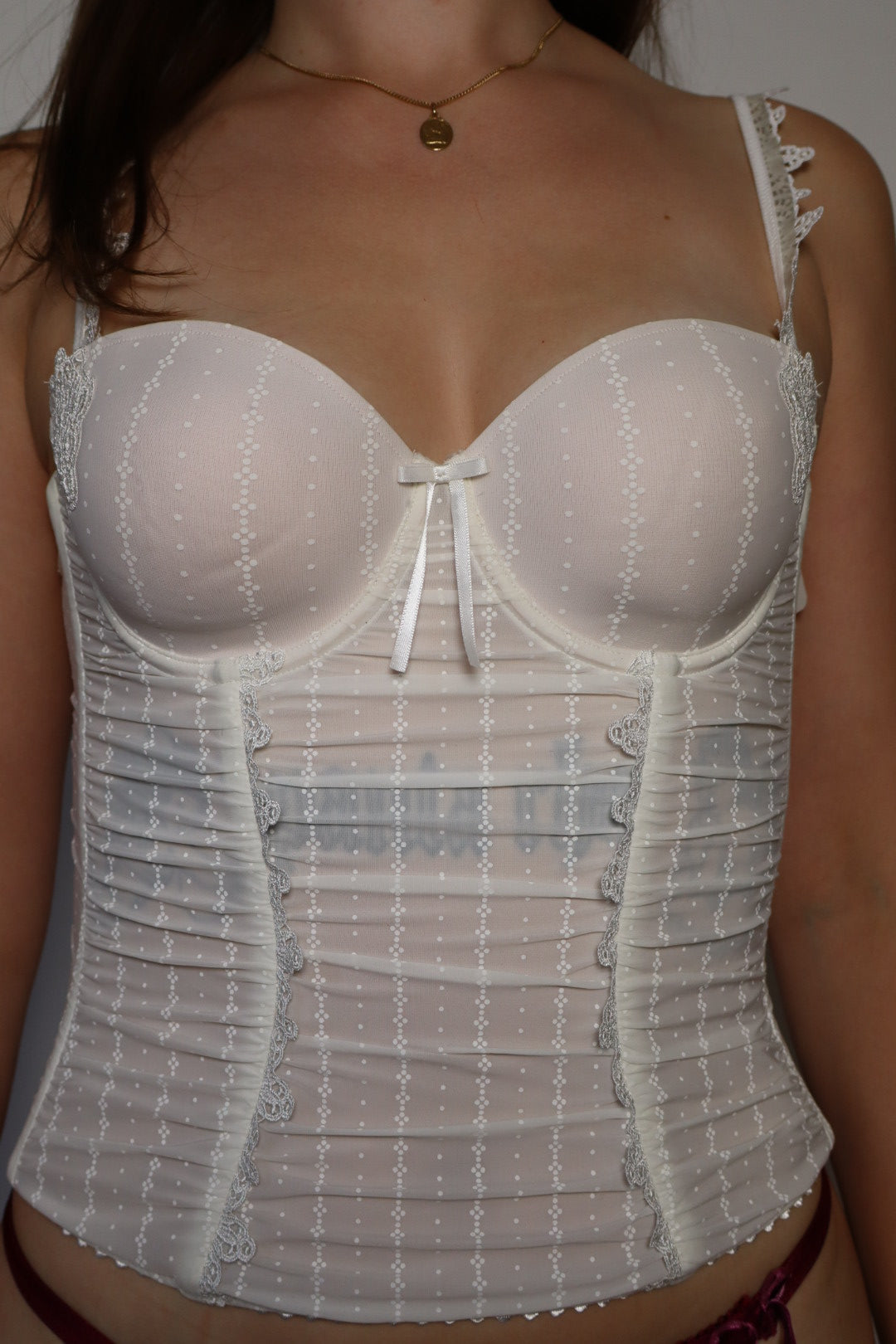 White Marie Jo bustier (size eu75C - fr90C - uk34c)