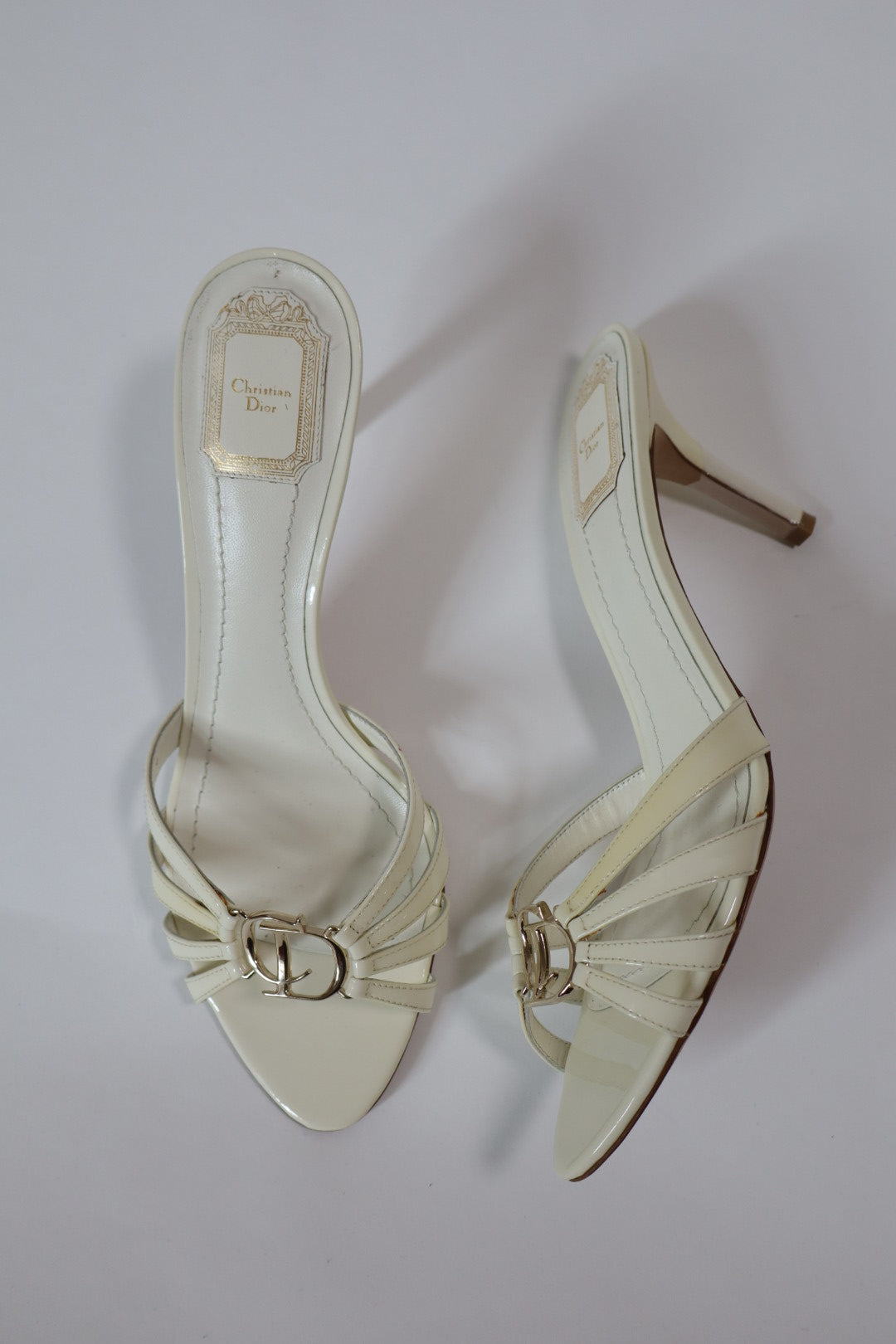 Christian Dior by John Galliano early 2000’s off white heels size 41 / us 10