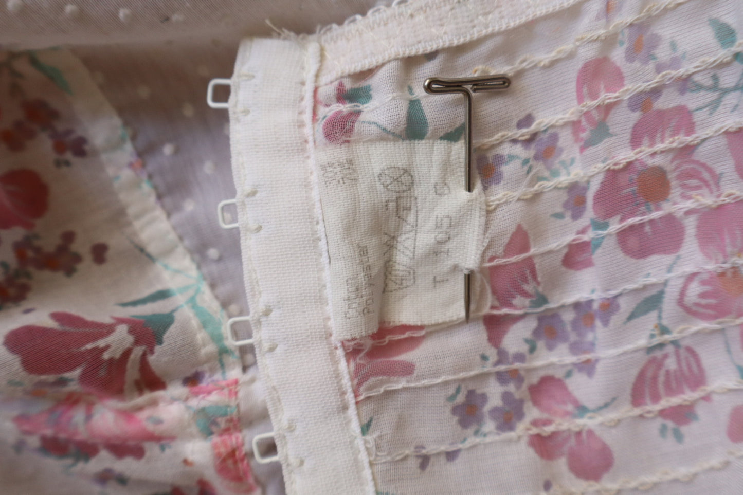 1970’s flower print bustier size XXL
