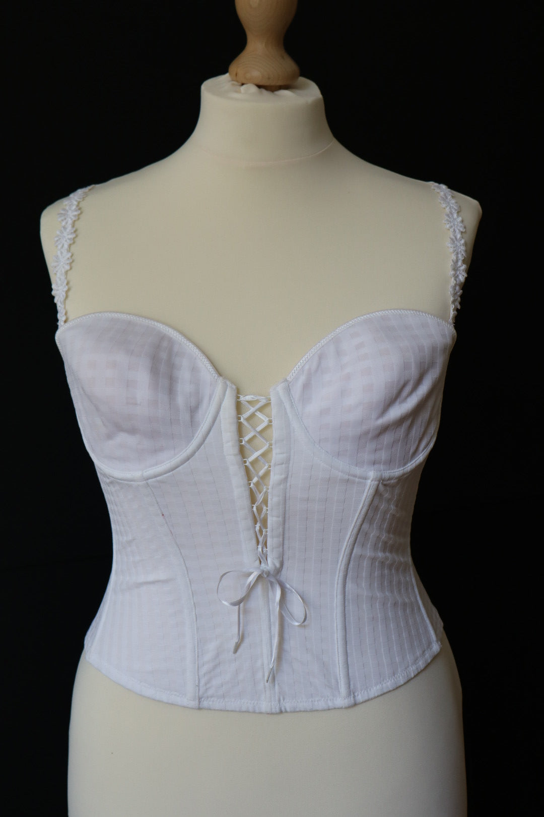 White Marie Jo bustier size XL (eu85b - fr100b - us38b)