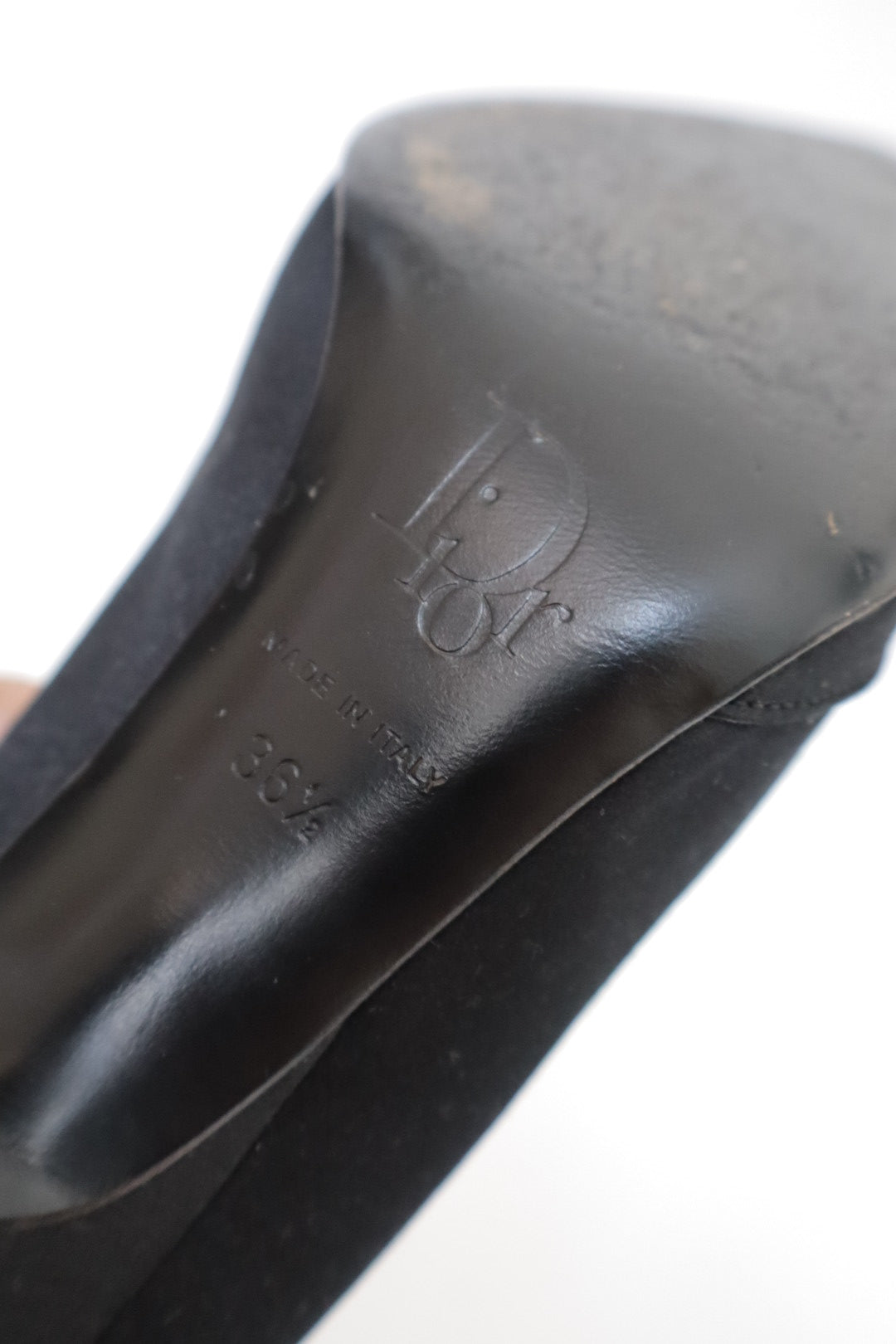 Black silk Christian Dior by John Galliano heels F/W 2003 with lock&key size it36.5 us6