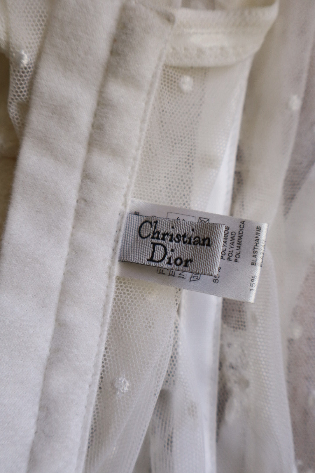 Christian Dior White lace bustier size eu80C / fr95C / US36C - Large