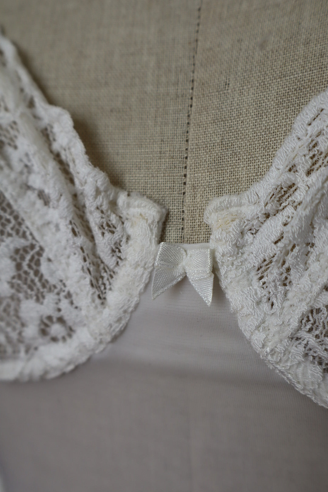White see trough lace body size XS, made in France