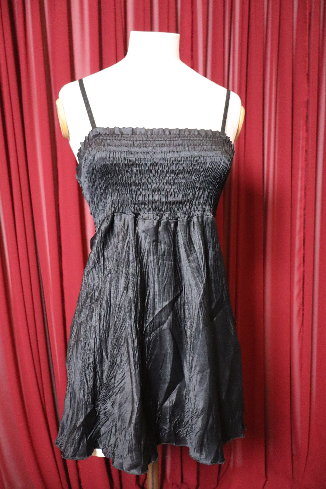 Satin mini dress, size S - M