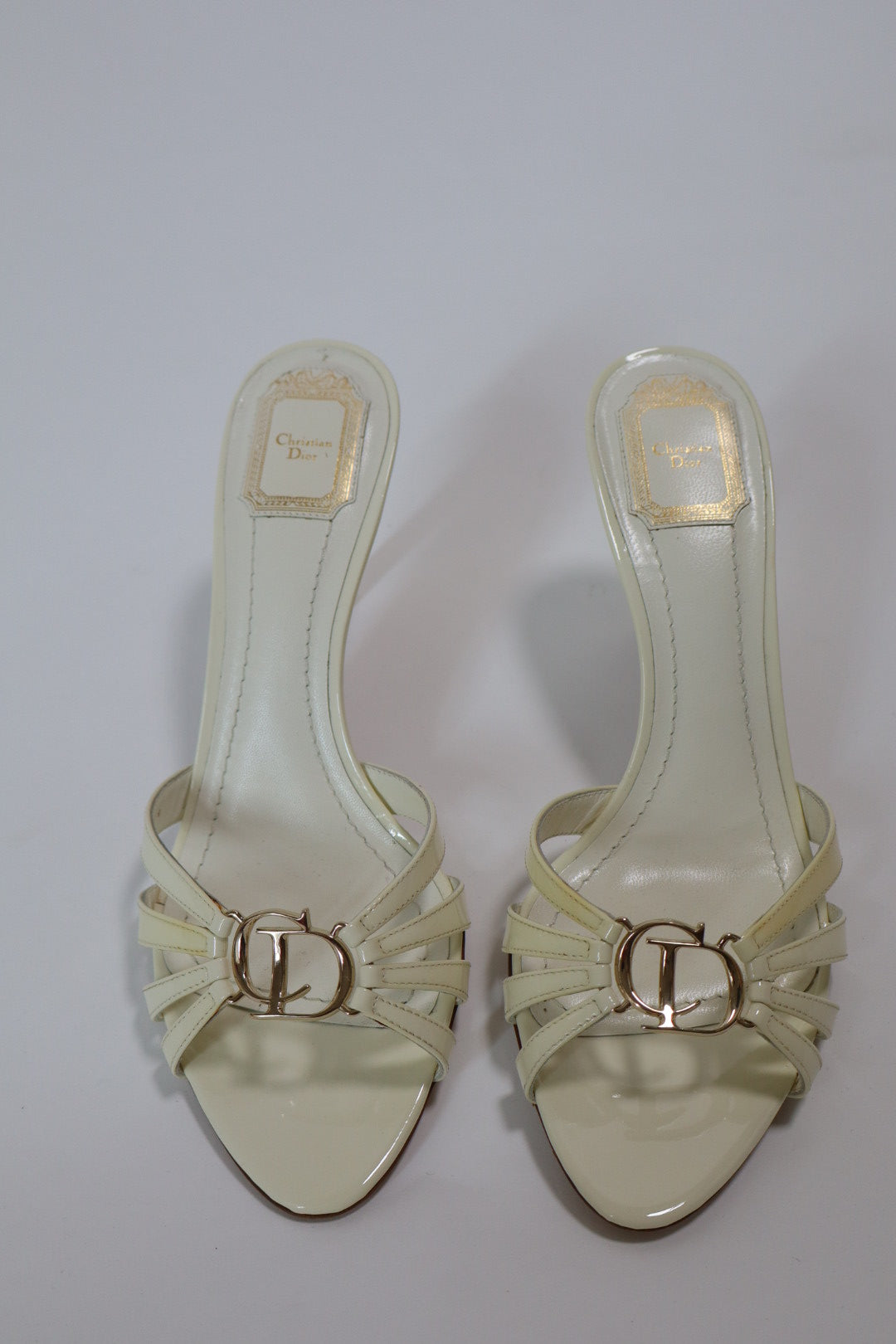 Christian Dior by John Galliano early 2000’s off white heels size 41 / us 10