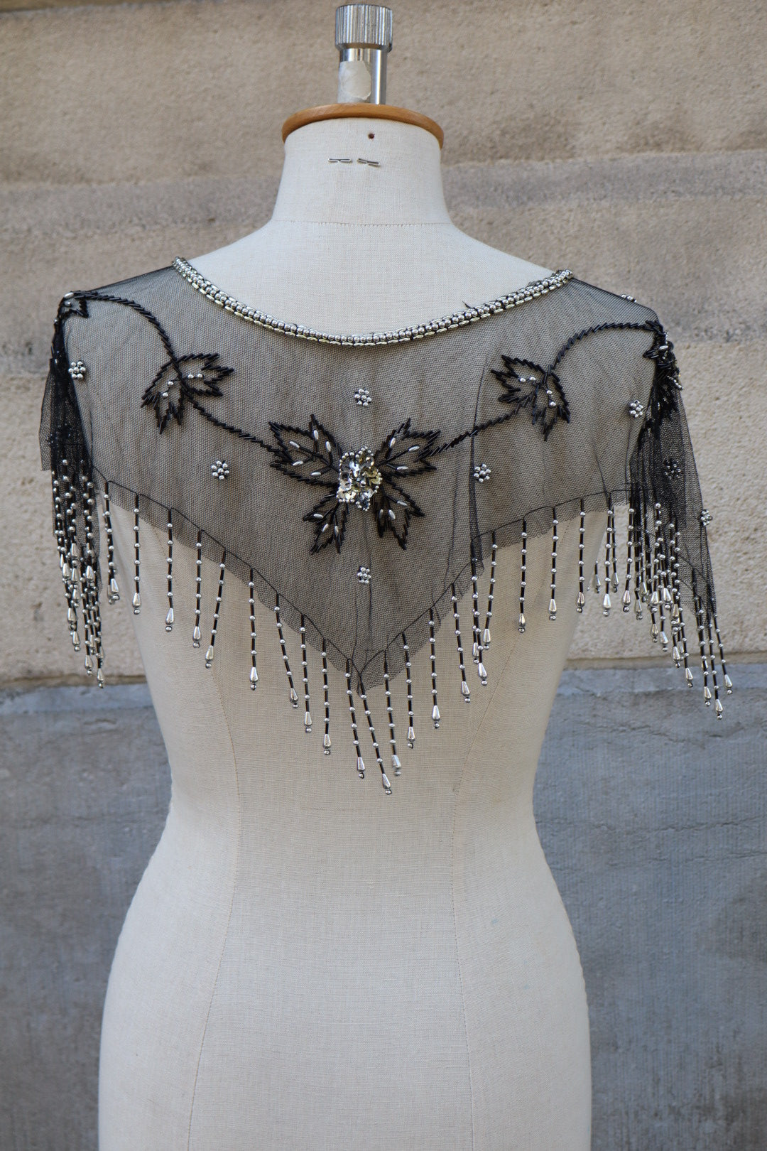 Beaded cape / stola - taille unique