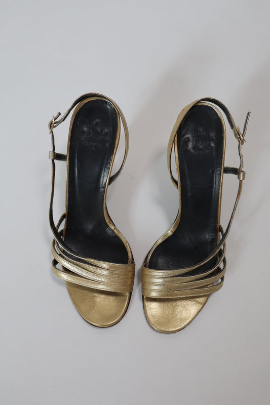 1960’s gold Christian Dior heels Size 36