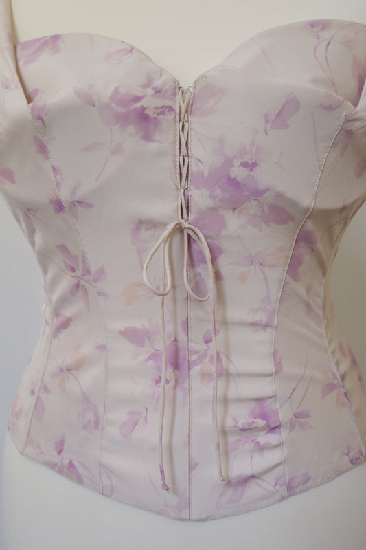 La Perla collezione flower print bustier size it48 / eu44 / XXL