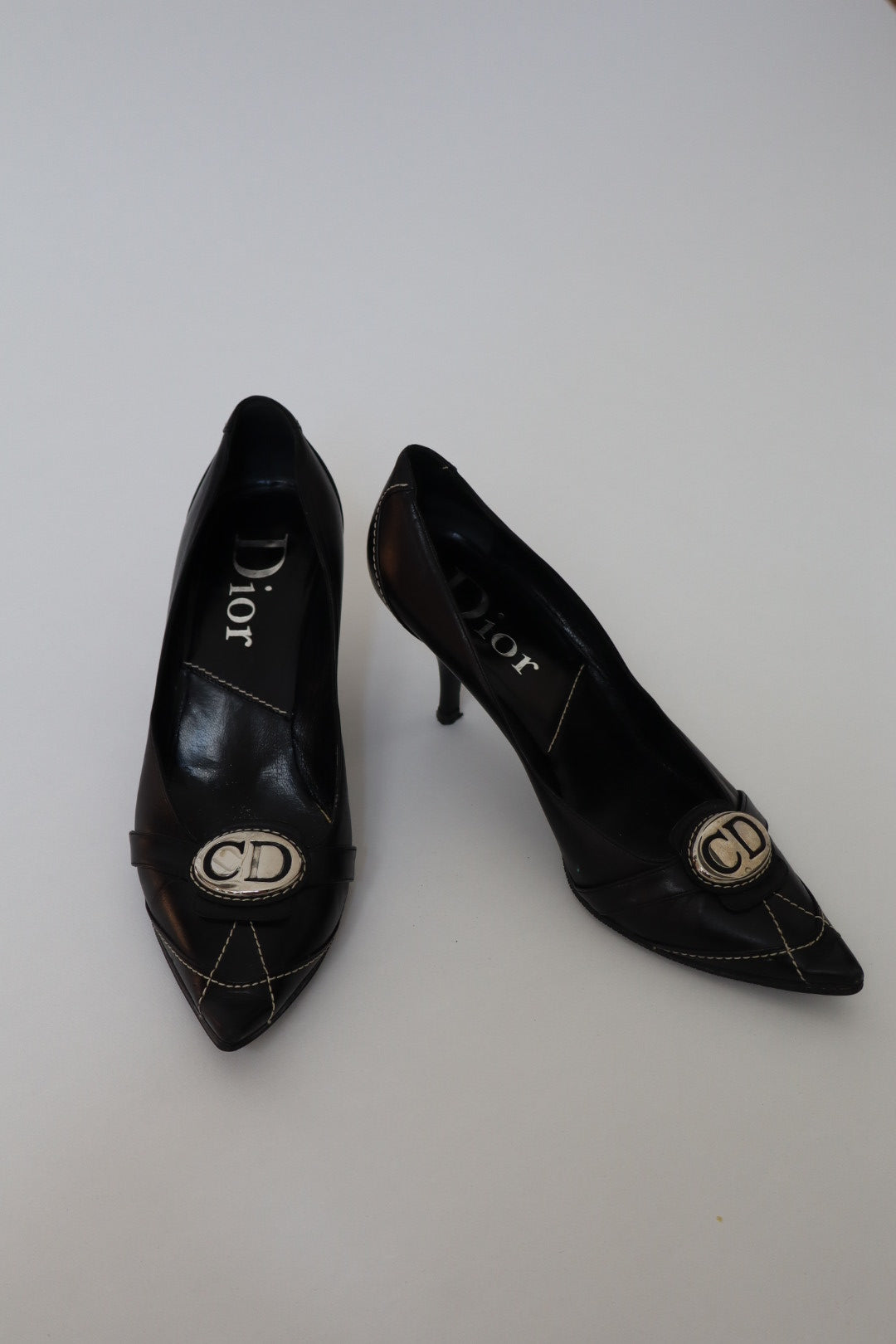 Christian dior by John Galliano fall/winter 2006 black heels size 40 / us9