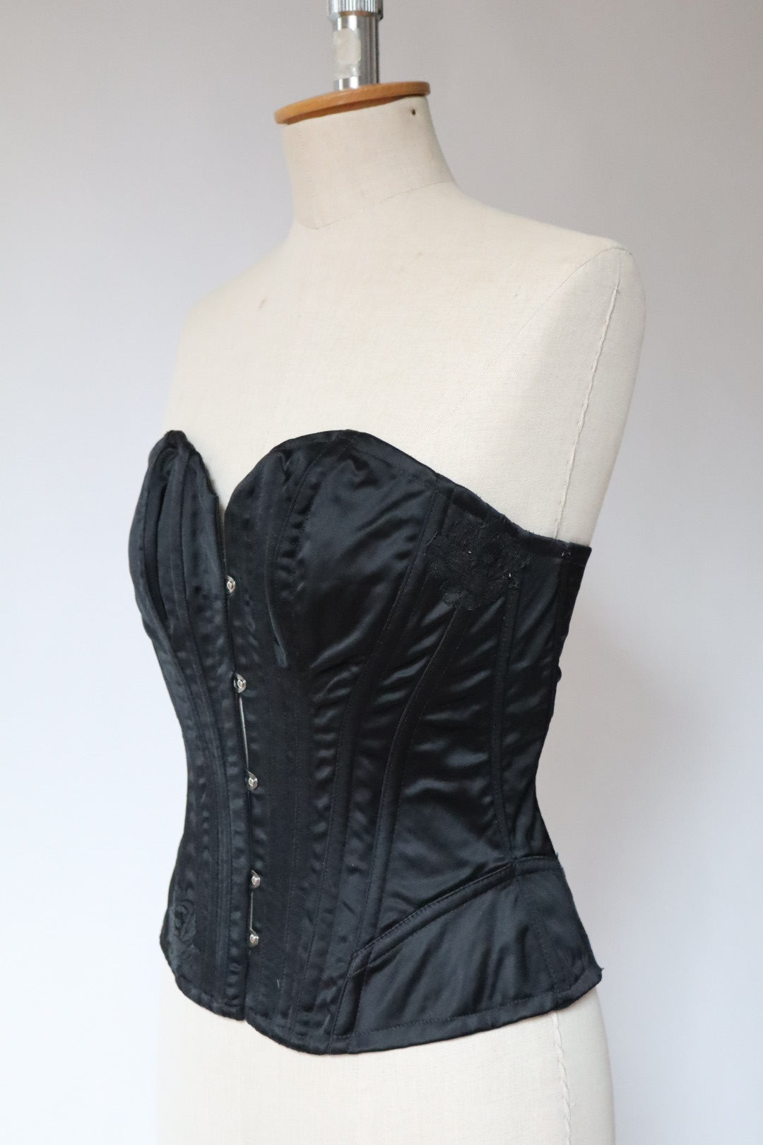 Black Cadolle corset with lace details size S