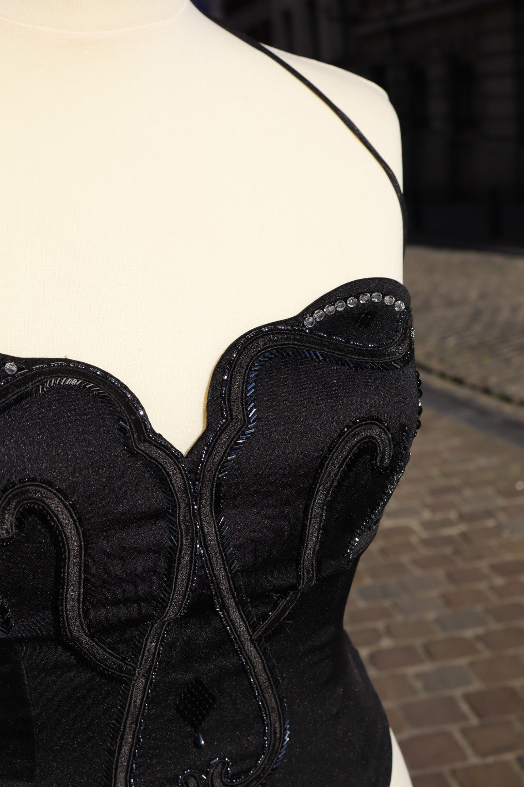 Fendi black beaded top size XXL (it48)