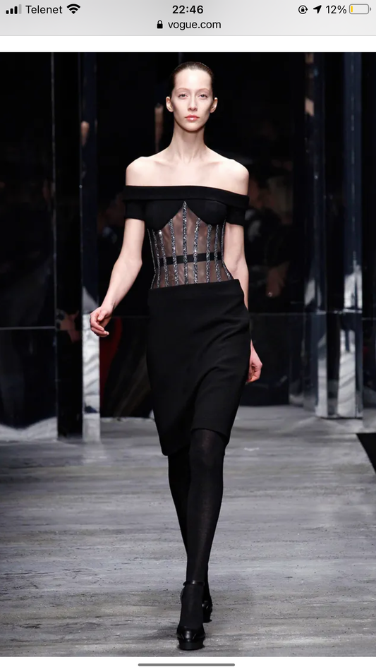 Versus Versace fall/winter 2011 runway corset dress - as seen in Vogue runway (size S)