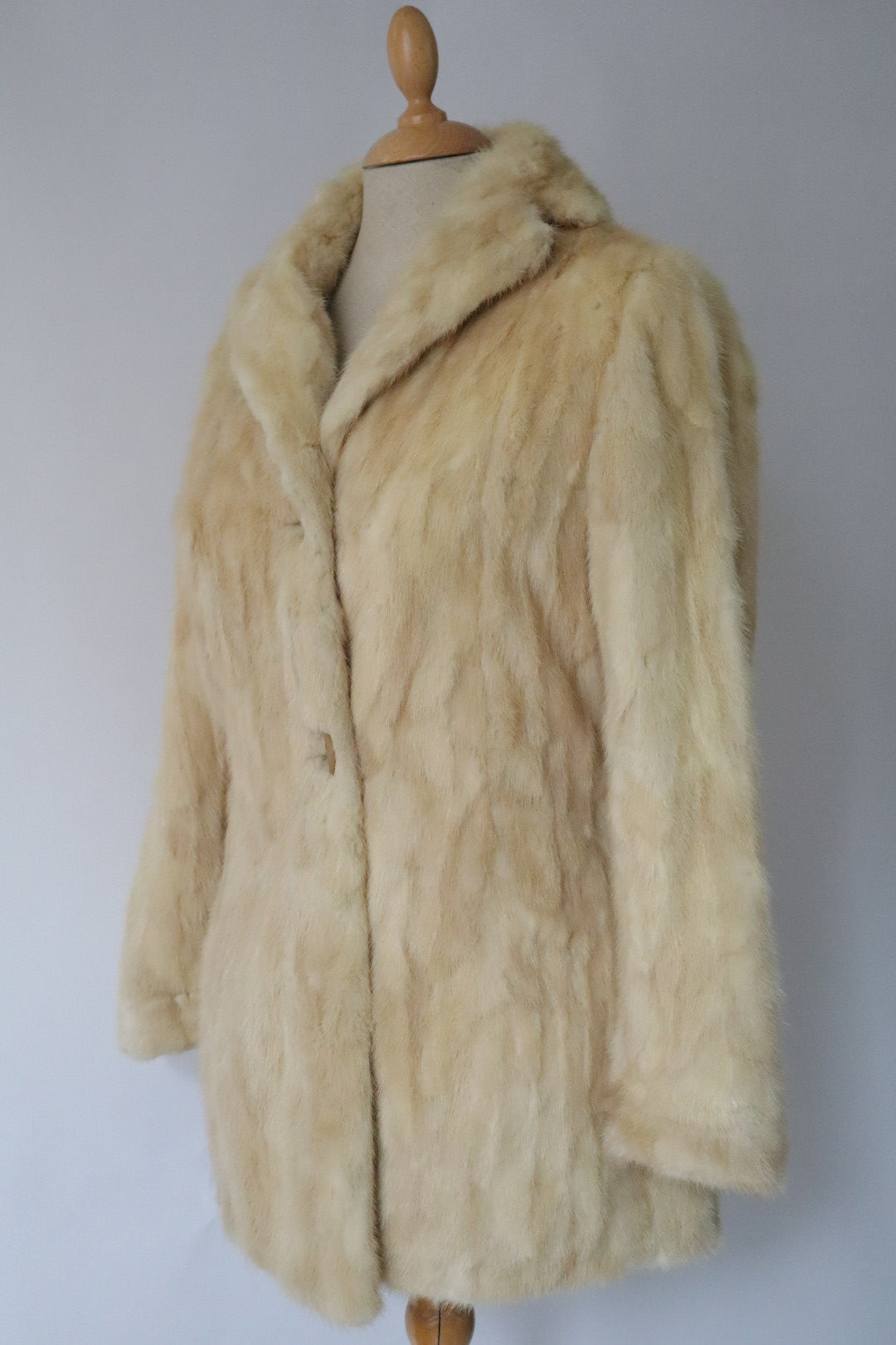 Mink fur coat size S