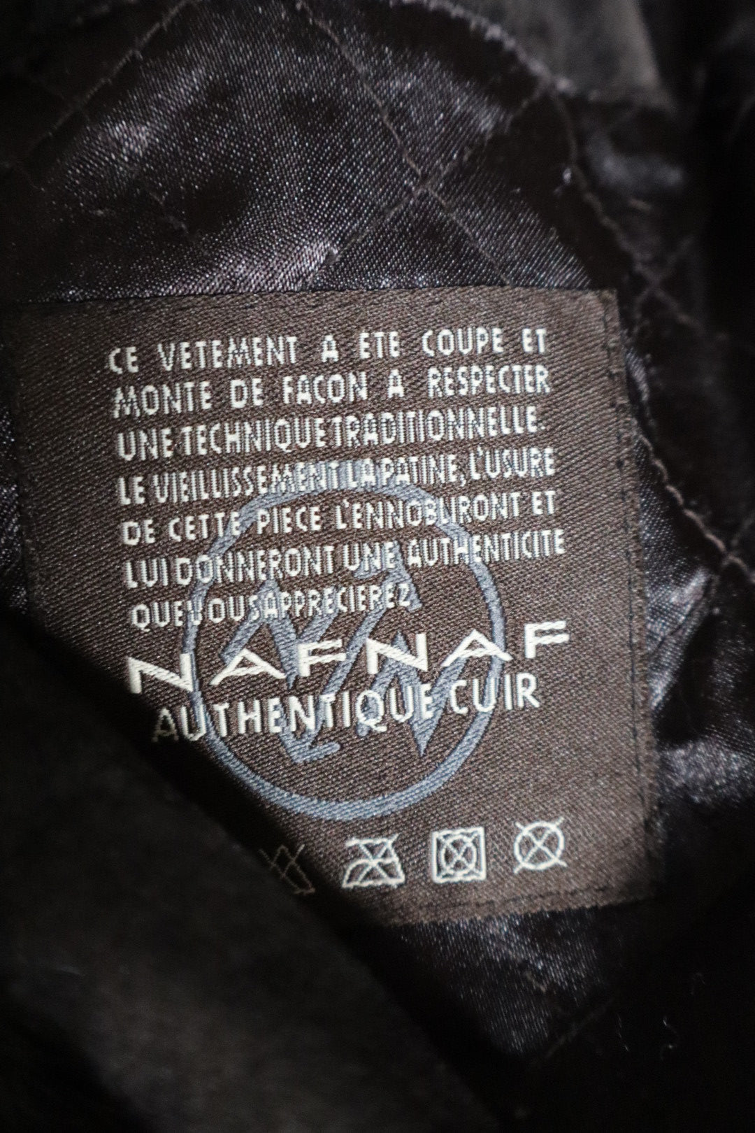 Dark Brown suède coat with fur collar - size L - vintage Nafnaf