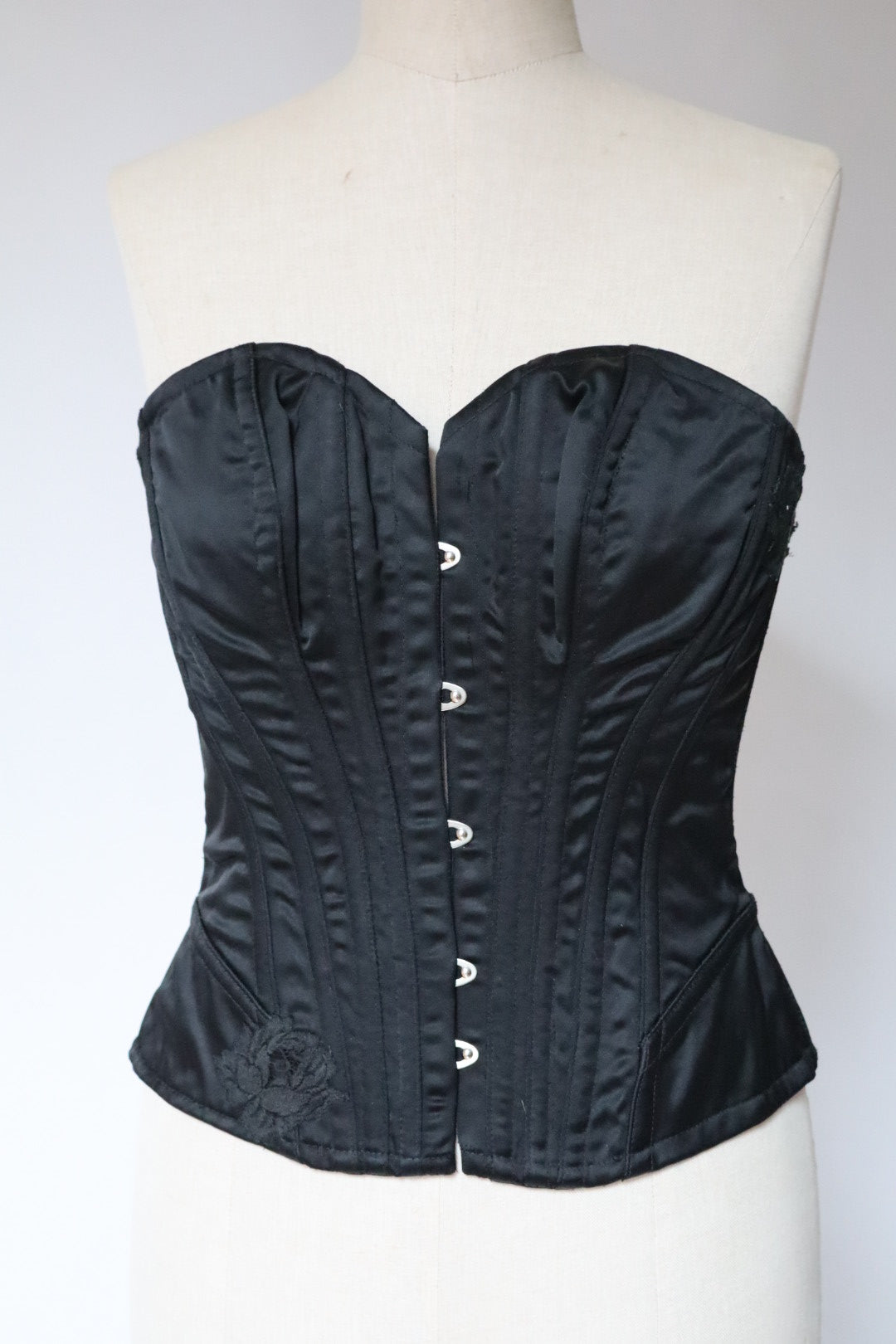 Black Cadolle corset with lace details size S
