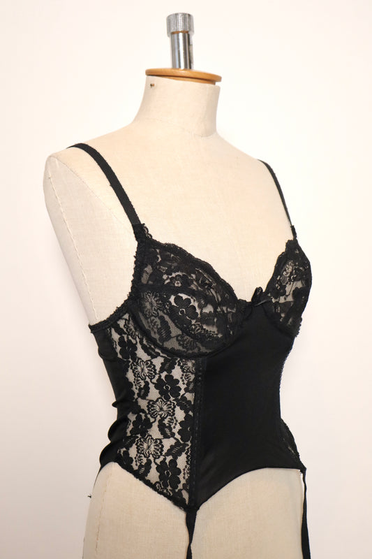 Black lace bustier EU80A / FR95A / US36A