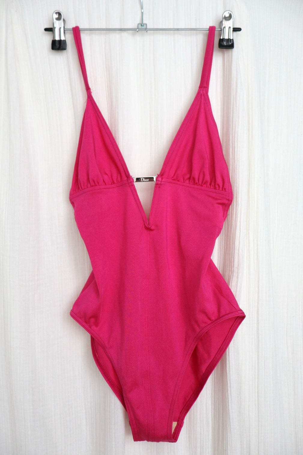 Hot pink early 2000’s Christian Dior by John Galliano bathing suit size 38 - S/M