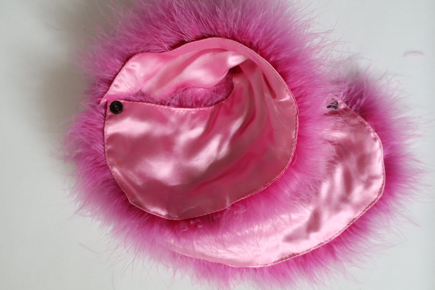 Hot pink feather collar
