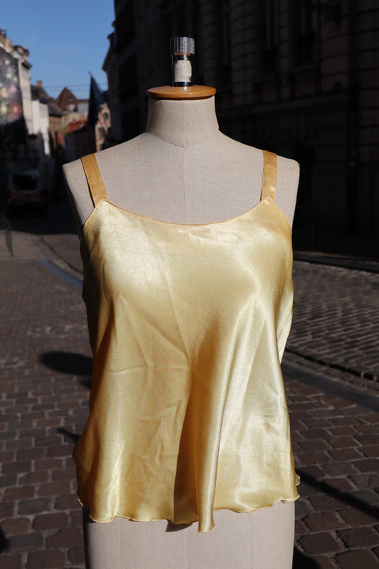 Orange 1990’s satin cami top size M / L