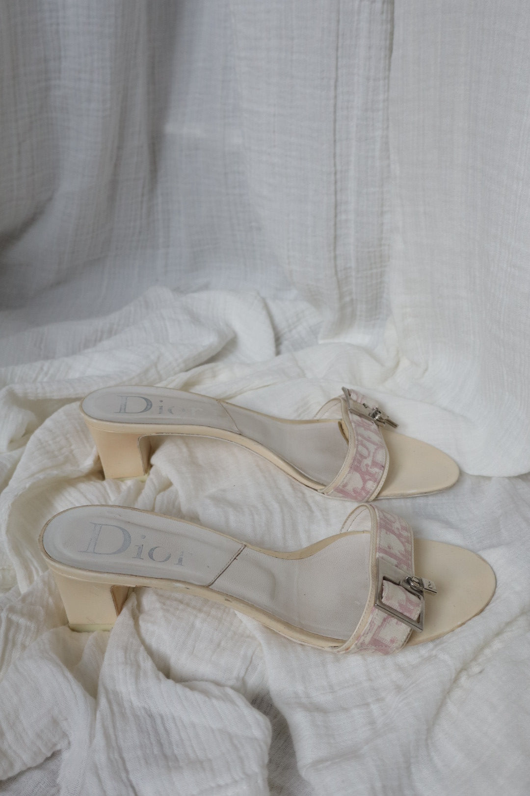 Dior by John Galliano early 2000’s block heels from their iconic girly collection, with lock&key, size 40