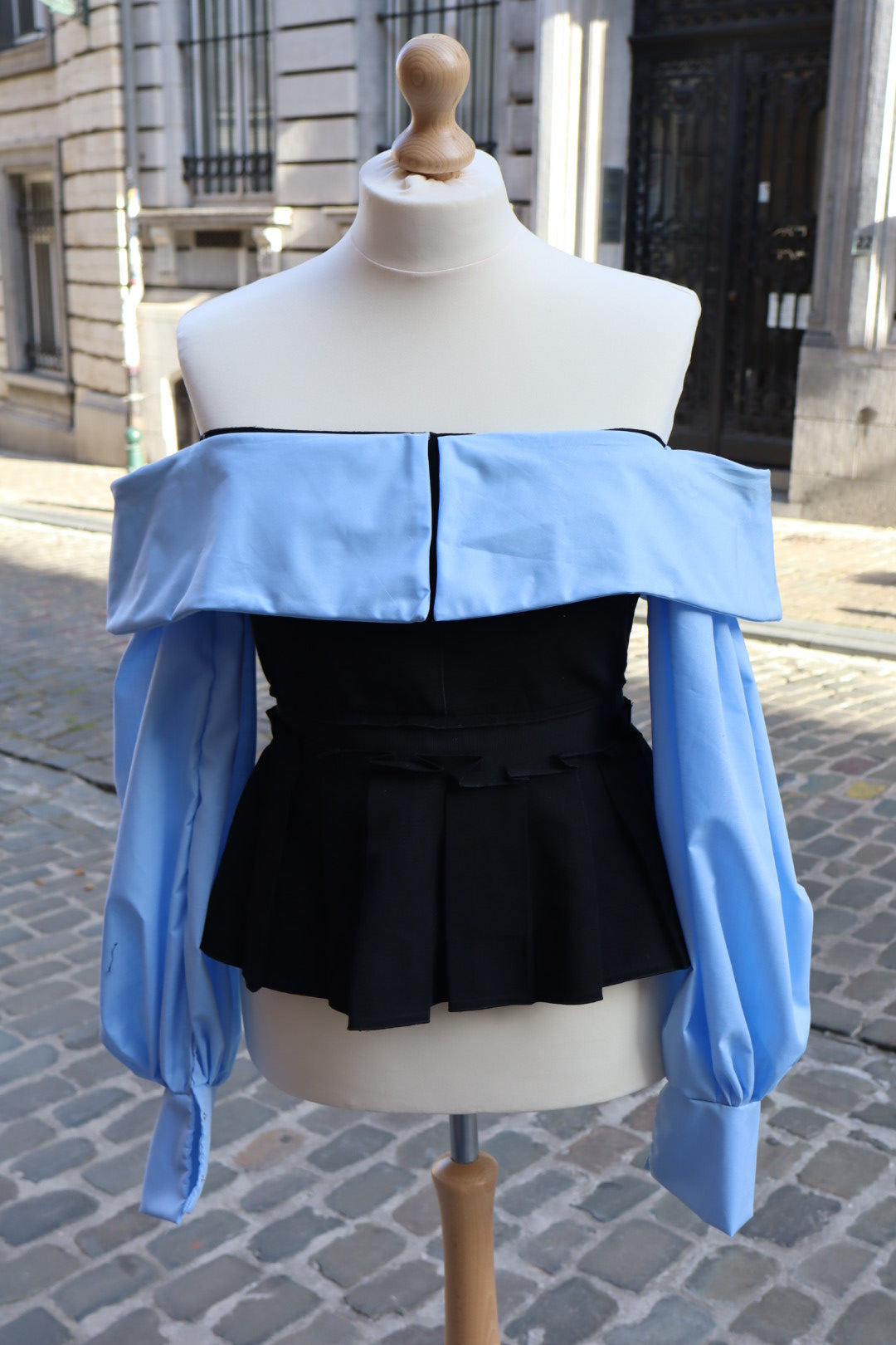 Dolce&Gabbana off the shoulder bustier peplum blouse size L / XL