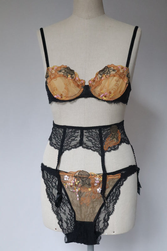 Gustav Klimt ‘The Kiss’ full lingerie set by Lise Charmel size S - eu70b / fr85b/ us32b