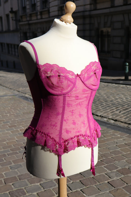 1970’s fushia bustier size XL (eu95C / FR110C)